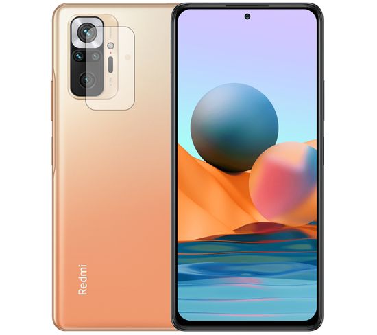 Lot De 2 Verre Trempé Camera Arrière Protecteur Pour Xiaomi Redmi Note 10 Pro 6,67"