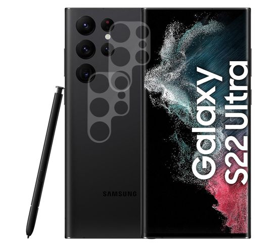 Lot De 2 Verre Trempé Camera Arrière Protecteur Pour Samsung Galaxy S22 Ultra 6.8"