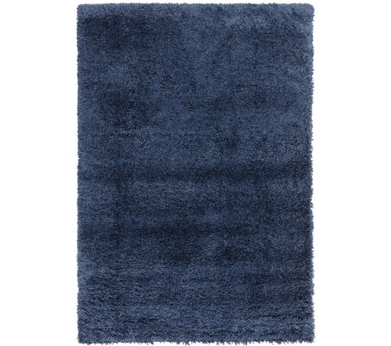 Tapis De Salon Richy En Polypropylène - Bleu Marine - 120x170 Cm