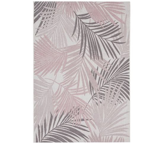 Tapis De Salon Tropico En Polypropylène - Rose - 200x280 Cm