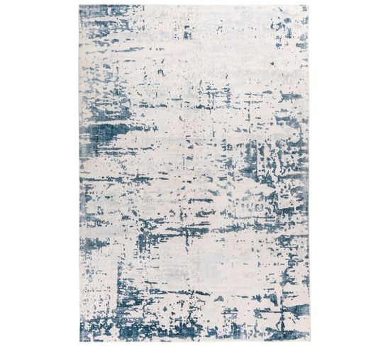Tapis De Salon Shary En Polyester - Bleu - 160x230 Cm