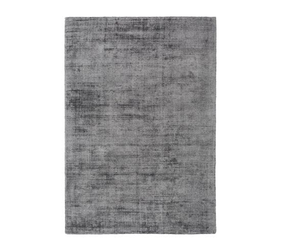 Tapis Moderne Luxor En Viscose - Gris Anthracite - 120x170 Cm