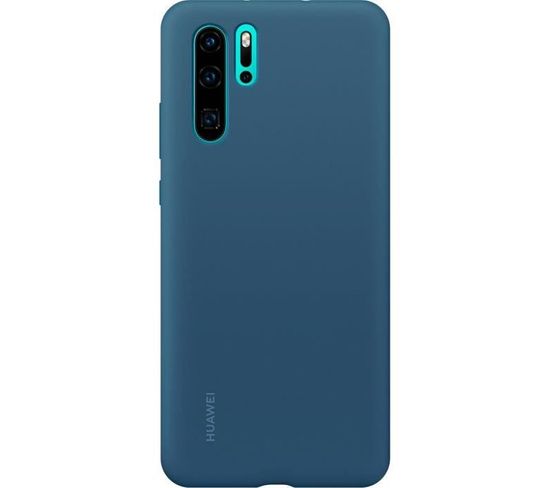 Coque Rigide Finition Soft Touch Bleue Huawei Pour P30 Pro