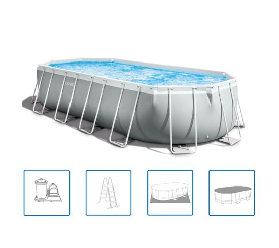 Ensemble De Piscine Ovale 610x305x122 Cm 26798gn