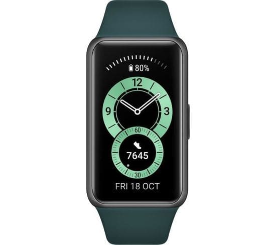 Montre Connectée Band 6 - Ecran Fullview Amoled 1.47 - Green