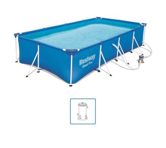 Jeu De Piscine Rectangulaire Steel Pro 400x211x81 Cm 56424