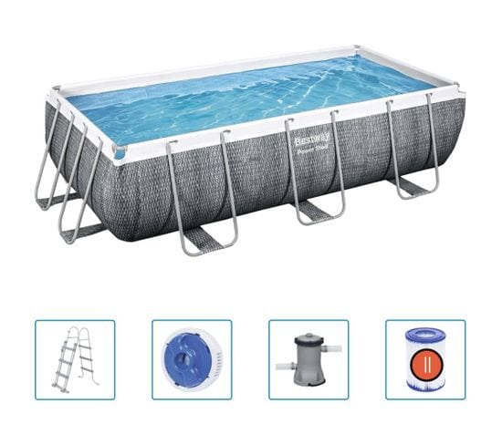 Ensemble De Piscine Power Steel 404x201x100 Cm