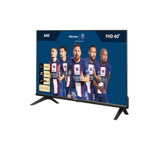 TV LED Hd 40a4k - 40'' (100 Cm) - Full Hd - Smart TV - Dolby Audio - 2x Hdmi - 2x Usb - Noir