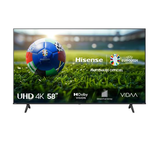 Téléviseur 4K UHD 58'' 147 cm HISENSE 58E61KT