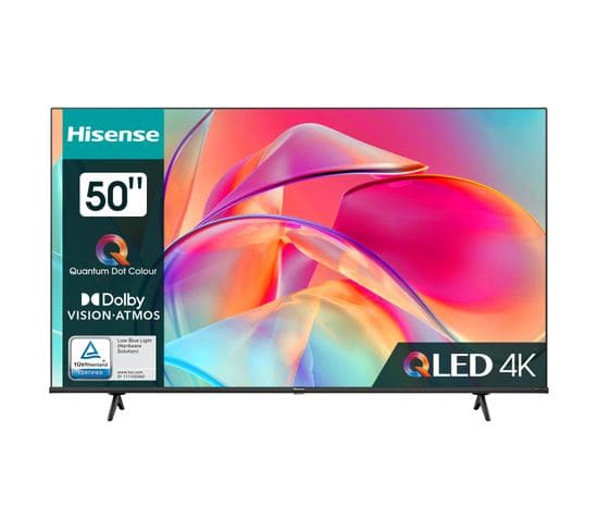 Téléviseur 4K QLED 50'' 127 cm HISENSE 50E77KQ