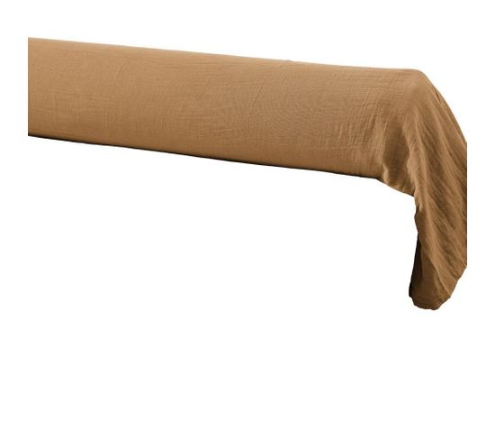 Taie De Traversin 85x185 Cm Gaze De Coton Camel