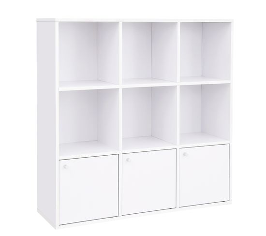 Bibliothèque, Étagère, Meuble De Rangement, Armoire, Pour Salon, Chambre Blanc