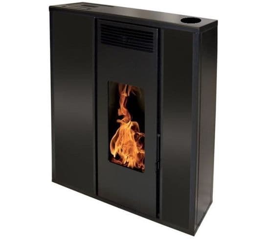 Poêle À Granule Tessa 10kw Étanche Concentrique Noir - Interstoves - T10kwcn