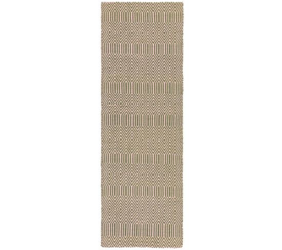 Tapis De Couloir En Coton - Taupe