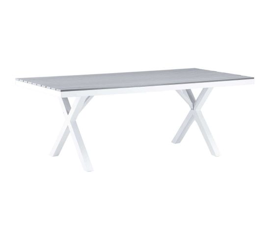 Table De Jardin Garcia Gris 200x100x74 Cm