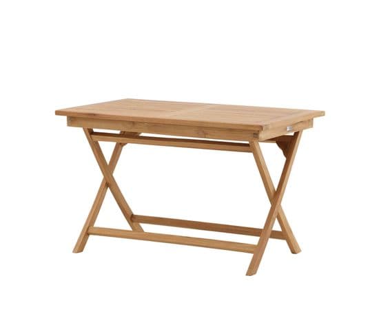 Table De Jardin Kenya En Teck 120x70x75 Cm