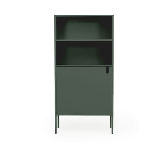 Uno - Buffet Haut En Bois 1 Porte H152cm - Couleur - Vert Kaki