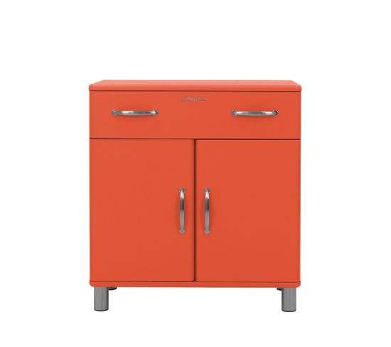 Malibu - Petit Buffet Vintage L86cm - Couleur - Rouge