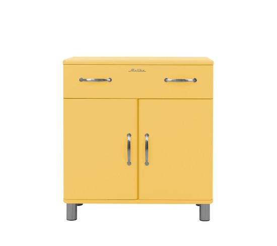 Malibu - Petit Buffet Vintage L86cm - Couleur - Jaune