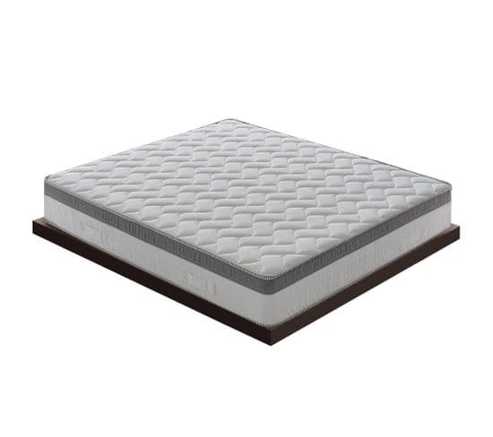 Matelas Mousse 140x200 - Accueil Mémoire De Forme - Hauteur 25 Cm - Housse Amovible - Modèle Plus