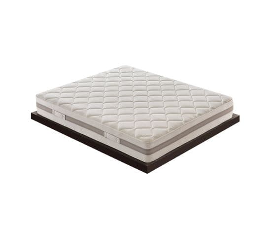 Matelas Mousse 120x200 Cm - Réversible - Modèle Sofia - Epaisseur 18 Cm