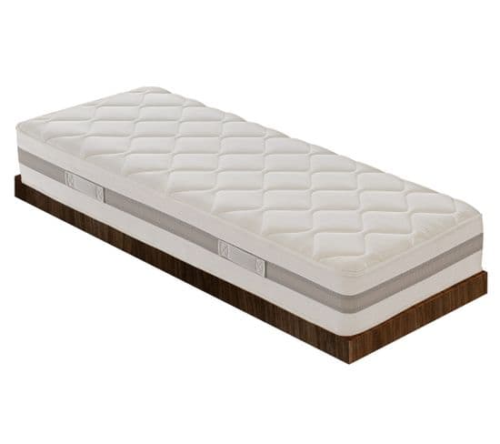 Matelas Mousse 90x200 Cm - Réversible - Modèle Sofia - Epaisseur 18 Cm