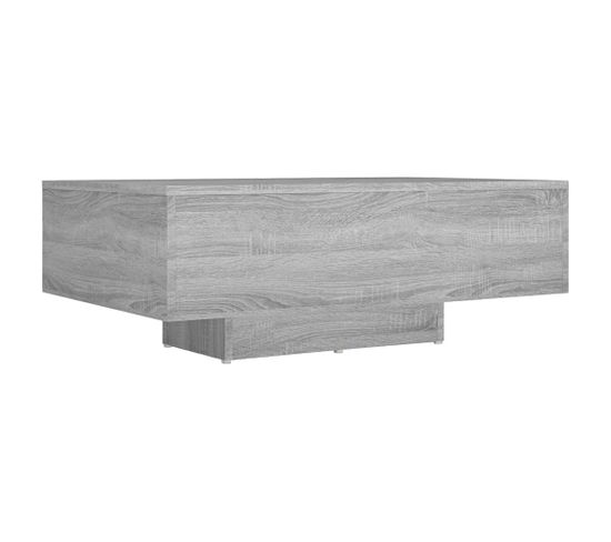 Table Basse Sonoma Gris 85x55x31 Cm Bois D'ingénierie