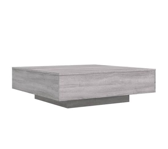 Table Basse Sonoma Gris 100x100x31 Cm Bois D'ingénierie