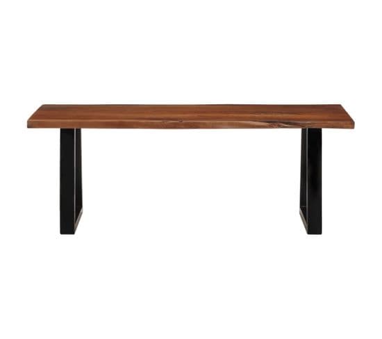 Table Basse Marron Miel 110x55x40 Cm Bois Massif D'acacia