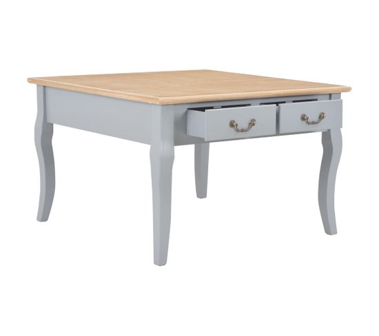 Table Basse Gris 80 X 80 X 50 Cm Bois