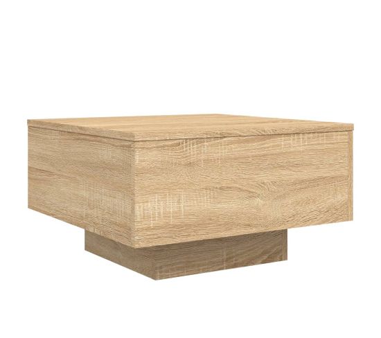 Table Basse Chêne Sonoma 55x55x31 Cm Bois D'ingénierie