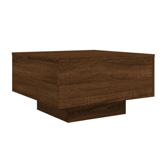 Table Basse Chêne Marron 55x55x31 Cm Bois D'ingénierie