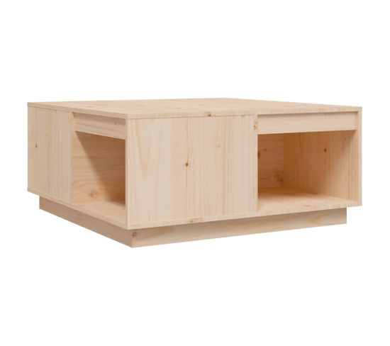 Table Basse 80x81x36,5 Cm Bois Massif De Pin