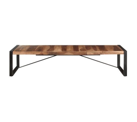 Table Basse 180x90x40 Cm Bois Massif