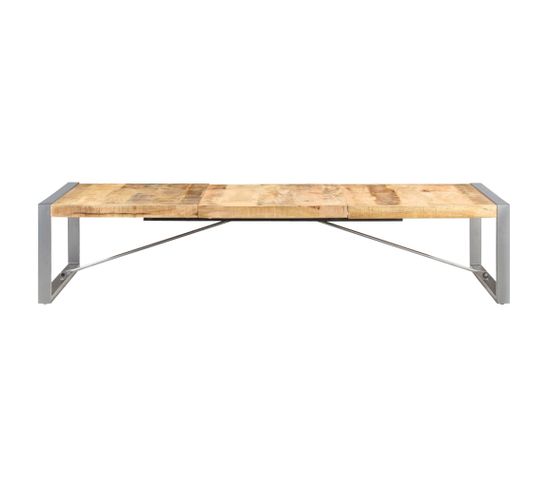 Table Basse 180x90x40 Cm Bois De Manguier Brut