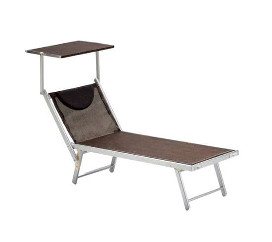 Transat De Plage Bain De Soleil En Aluminium Moderne Posay