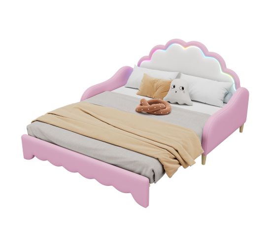 Lit Enfant 140x200 Cm Extensible - Rose