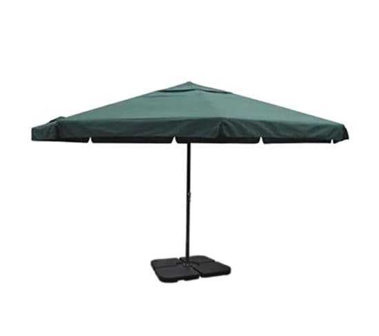 Parasol Vert En Aluminium Avec Base Mobile