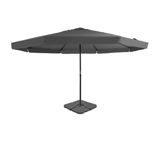 Parasol Avec Base Portable Anthracite