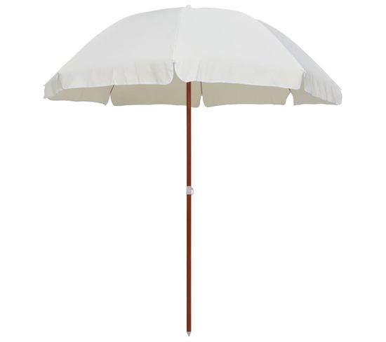 Parasol Avec Mât En Acier 240 Cm Sable