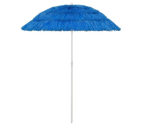 Parasol De Plage Hawaii Bleu 180 Cm