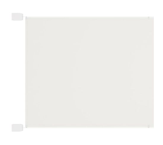 Brise-Vue Vertical Blanc 100x420 Cm Tissu Oxford