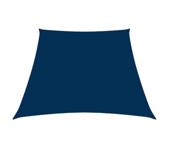 Voile De Parasol Tissu Oxford Trapèze 3/5x4 M Bleu