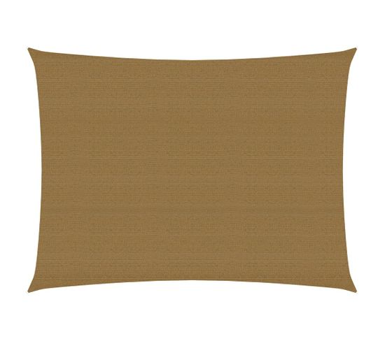 Voile D'ombrage 160 G/m² Taupe 3,5x4,5 M Pehd