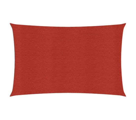 Voile D'ombrage 160 G/m² Rouge 3,5x5 M Pehd