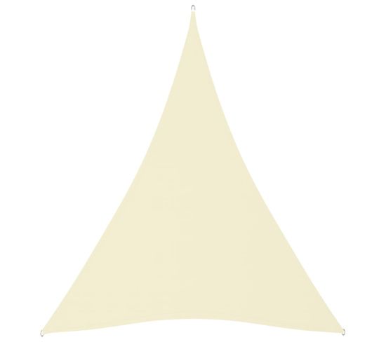 Voile De Parasol Tissu Oxford Triangulaire 4x5x5 M Crème