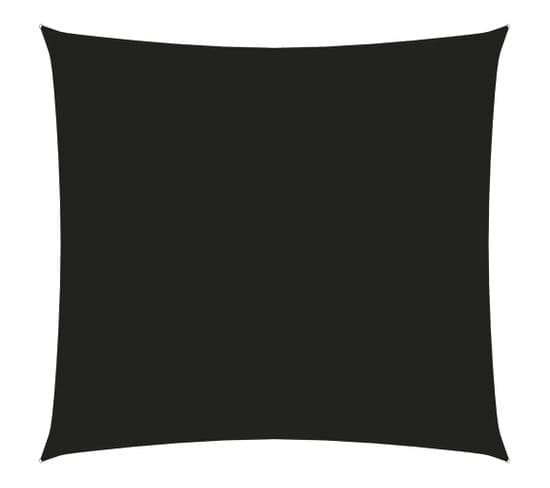 Voile De Parasol Tissu Oxford Carré 5x5 M Noir