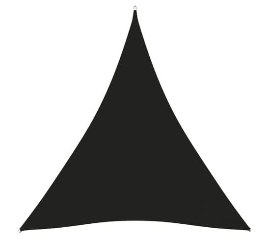 Voile De Parasol Tissu Oxford Triangulaire 5x6x6 M Noir