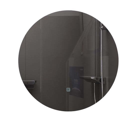 Miroir De Salle De Bain Led 80cm Rond À Luminosité Variable - Lb-316080-80-80