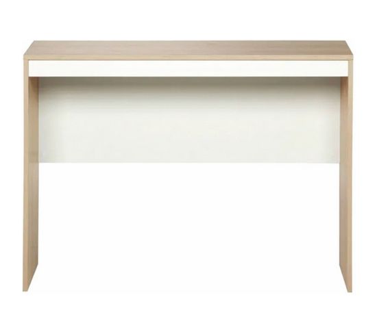 Bureau 106 Cm Chêne Et Blanc